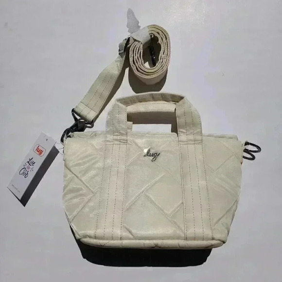 LUG Dory Mini Crossbody / Top Handle Bag - Cream - Picture 6 of 16